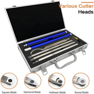Customizable Disposable Wood Lathe Tool Aluminum Alloy Handle Stainless Steel <strong>Telescopic</strong> Tool Rod Hollowing <strong>Blade</strong> OEM Support
