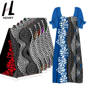 Henry Digital Printing Dress Fabric Polyester Leisure Clothes Dress For Girl Lady Fabric For Garment
