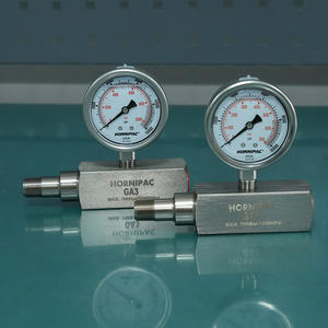 เกจวัดแรงดันไฮดรอลิกคุณภาพสูง 700 บาร์/10000 ปอนด์ต่อตารางนิ้ว ขนาดเส้นผ่านศูนย์กลาง 63.5 มม. 1/4 NPTF มีสินค้าในสต็อก - Product Image 5