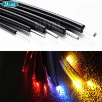 Cable de Fibra Óptica de Alta Calidad PMMA con Extremo Luminoso, Mononúcleo, Impermeable, con Cubierta Negra para Techo de Cielo Estrellado y Piscina