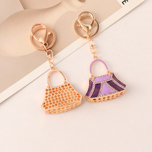 Mini sac à main en strass exquis, accessoire porte-clés, boucle de sac en métal, pendentif, bijou créatif, cadeau pour petite amie - Product Image 2