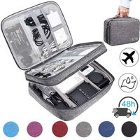 Tas Penyimpanan Perjalanan Kapasitas Besar Premium EVA Hard Shell Case Cable Organizer untuk Elektronik, Earphone & Aksesoris Kabel Data