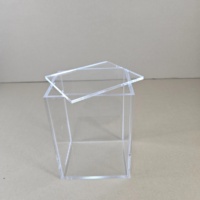 Boîte de présentation en acrylique transparent personnalisé pour étui pop transparent de 4 pouces avec couvercle magnétique