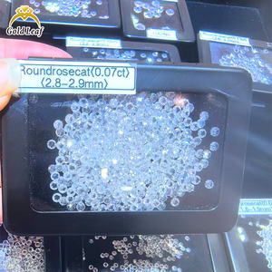 ゴールドリーフGRAモアッサナイトダイヤモンド工場価格ラウンドダイヤモンドカットモアッサナイトストーンVVS DEF GHカラールースモアッサナイト - Product Image 1