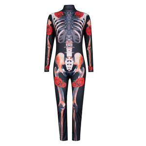 Disfraz de Esqueleto Divertido para Adultos, Mono con Estampado de Esqueleto para Halloween, Disfraz para Cosplay, Juego de Roles, Venta al por Mayor - Product Image 4