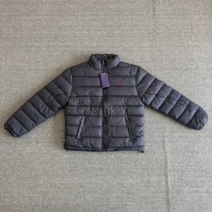 Unisex Zip Up Cotton Padding <b>Coat</b> Small Embroidery Stand Collar Lightweight Winter Outerwear Multi Colors - Product Image 6