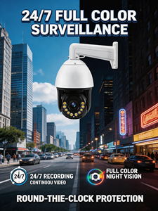 슈퍼 비전 4K POE 6인치 <span class=keywords><strong>CCTV</strong></span> 카메라 실외 양방향 오디오 방수 24시간 녹화 18배 줌 5MP/8MP PTZ IP 네트워크 카메라 - Product Image 3