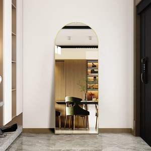 Specchio da pavimento a corpo intero di lusso leggero specchio da camera tridimensionale da parete per dormitorio delle ragazze - Product Image 3