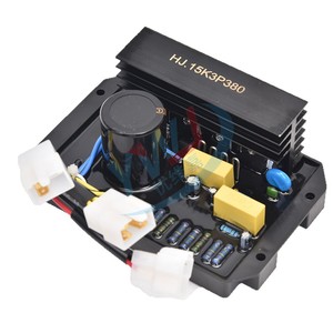 Générateur d'électricité à essence triphasé HJ15K3P380V, stabilisateur de tension AVR, régulateur de tension à huit fils, stabilisateur de générateur - Product Image 3