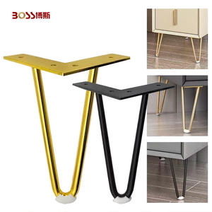 <span class=keywords><strong>BOSSS</strong></span> 40cm moderno negro Metal acero al carbono muebles pierna fácil instalación para sala de estar dormitorio cocina baño hogar Oficina - Product Image 3