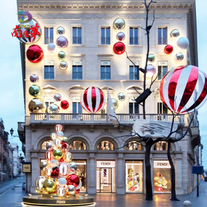 <span class=keywords><strong>Árbol</strong></span> <span class=keywords><strong>de</strong></span> <span class=keywords><strong>Navidad</strong></span> Creativo con Globos, Decoración Gigante con Espejos Brillantes, Exhibición Navideña <span class=keywords><strong>para</strong></span> Exteriores en Centros Comerciales y Plazas - Product Image 6
