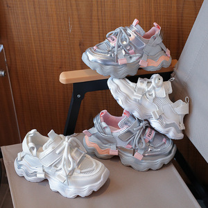 Nuove Scarpe da Ginnastica per Bambine Primavera 2026, Stile Coreano, Traspiranti con Chiusura in Velcro - Product Image 1