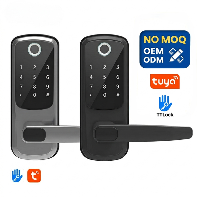 2026 Digital Biometric Fingerprint Keyless Entry Cloud Emergency Charging Tuya WiFi TTLock Deadbolt Smart Lock for Home Airbnb