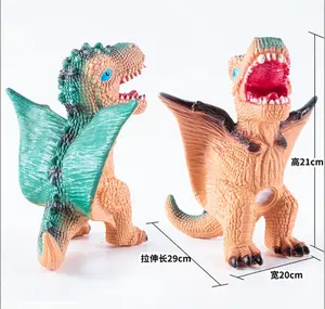 Toptan yüksek kalite yumuşak dinozorlar oyuncak küçük yumuşak tutkal çocuklar için dinozor oyuncaklar hediye seti