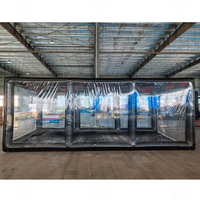 Garage gonflable en PVC transparent, housse de voiture gonflable durable, abri de véhicule imperméable pour l'extérieur