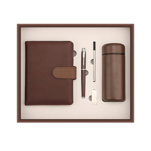 Set de Regalo Ejecutivo: Libreta de Cuero PU con Organizador, Vaso, Bolígrafo y USB para Regalos de Agradecimiento a Empleados - Product Image 2