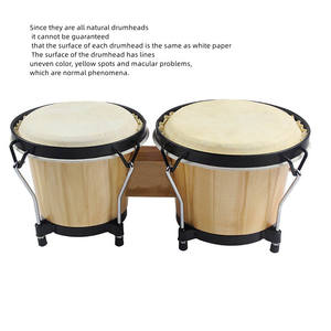 Bongo Drum Laris Manis 4+5 Inch Drum Tangan Afrika Latin Alat Musik Perkusi Tangan 4+5 Inch Drum Kulit Domba Bongo - Product Image 4