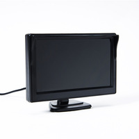 Monitor de Coche de 5 Pulgadas con Visera Solar, Pantalla HD de Marcha Atrás, 12V 24V, Dos Entradas de Video, Dropshipping Shopify