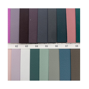 PU Synthetic Leather Fabric <b>Brushed</b> <b>Sueded</b> Microfiber Backing For Shoes Interior Upholstery Material Solid Colors - Product Image 4