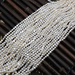 1321 Small Beads 3/4/5 Mm Natural Freshwater <b>Pearl</b> <b>Necklace</b> Wholesale - Product Image 2
