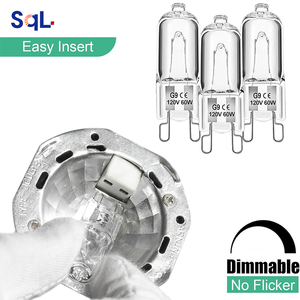 Lampadina G9 da 25W e 40W per Forno, 120V, Alogena Resistente al Calore in Vetro al Quarzo per Applicazioni di Illuminazione - Product Image 3