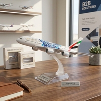 Modèle d'avion en alliage A380 de 16 cm, édition Emirates Expo, avion de passagers statique, objet de collection pour présentation sur bureau