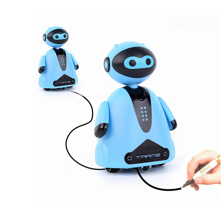 Hot Sell Inductiepenrobots Trekken Lijnen Met Robots Om Kinderen Speelgoed Te Leren Licht Plastic Window Box Unisex Abs Astm Play Game