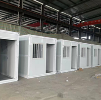 Maison de conteneur préfabriquée mobile de 20 pieds, bureau prêt à l'emploi, villa et hôtel modernes de luxe portables