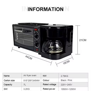 Horno Multifunción Automático 3 en 1 para el Hogar, Compatible con OEM, 9L, Máquina para Desayunos 3 en 1 - Product Image 3