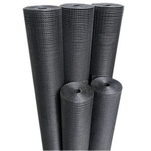 2025 Hot Sell 1/2 Inch 48 X 100 ft Black PVC Coated Hardware Cloth Welded Iron <b>Wire</b> <b>Mesh</b> for Fences Galvanized <b>Steel</b> Square Hole - Product Image 2