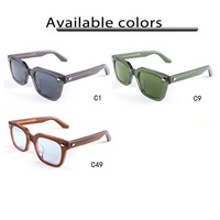Gafas de Sol Rectangulares Retro Vintage de Alta Calidad del Fabricante, Clásicas, Polarizadas, Ligeras, con Protección UV400