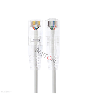 Câble Ethernet Cat6 ultra-fin <span class=keywords><strong>RJ45</strong></span> Connecteur transparent Câble de liaison réseau Gigabit - Product Image 1