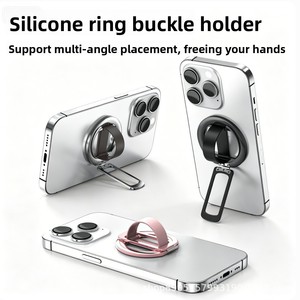 Support de téléphone portable universel avec anneau magnétique rotatif à 360°, motif coquille de luxe - Product Image 5