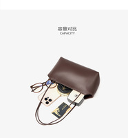 Sac de style The Row en cuir d'agneau pleine fleur, sac à main pour femme en cuir véritable de niche coréenne, nouvelle arrivée, sac sous le bras esthétique haut de gamme