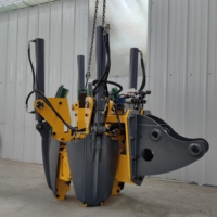 Accessoires puissants de machines de construction de transplanteuse d'arbres montés sur excavatrice pour la transplantation de grands arbres