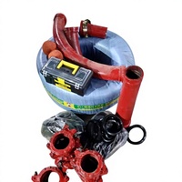 Pompe à béton diesel populaire, mini-pompe à béton sur remorque, alimentation diesel pour le coulage de béton de structures secondaires