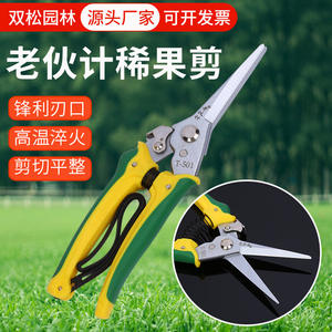 Sécateur de jardinage T-501 en acier inoxydable, cisaille bypass jaune à ressort pour la taille des arbres fruitiers - Product Image 4