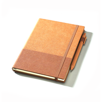 Ensemble de stylos de bureau en cuir Pu, cadeaux publicitaires personnalisés, carnet de voyage, agenda, a4 a5 a6 a7