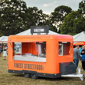 Large Space Commercial Food Trailer With Outdoor Bbq Porch Accept Customize - Product Image 2