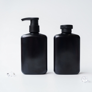 Cung Cấp 350Ml Nhựa Màu Đen Pet Tắm Bọt Bọt Xà Phòng Bé Chai Màu Đen Phẳng Vuông Tái Sử Dụng Cơ Thể Nhựa Rửa Chai - Product Image 1
