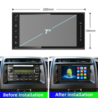 Autoradio stéréo Android à yota, 2 din, écran tactile de 7 pouces, WiFi/GPS intégré, Auto et CarPlay, lecteur DVD MP5, vidéo multimédia