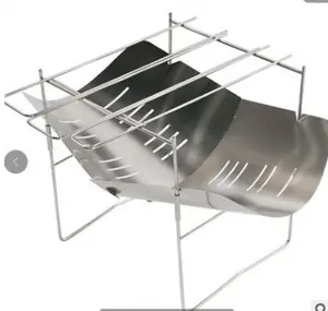 高品质户外钛野营便携式可折叠多功能耐热烧烤炉