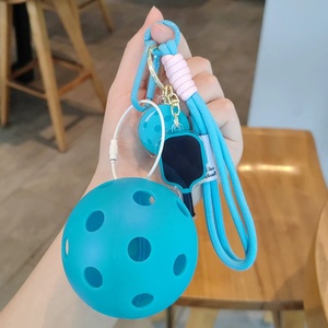 Fashion Sports Lovers Decoration <b>Braided</b> Phone Strap Sport Backpack Pickleball Racket Charms Cute Pickleball Keychain for Girls - Product Image 6