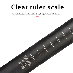 Accessoires <span class=keywords><strong>de</strong></span> vélo : <span class=keywords><strong>Tige</strong></span> <span class=keywords><strong>de</strong></span> <span class=keywords><strong>selle</strong></span> universelle haut <span class=keywords><strong>de</strong></span> gamme durable, multi-tailles, allongée 27,2 mm, double piste, en alliage - Product Image 5