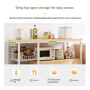 <span class=keywords><strong>Meuble</strong></span> de <span class=keywords><strong>cuisine</strong></span> multi-niveaux, buffet et étagère de rangement au sol, support pour légumes et courses, îlots de <span class=keywords><strong>cuisine</strong></span> multifonctionnels - Product Image 5