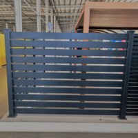 Clôture de sécurité en alliage d'aluminium de 3 mètres de haut, clôture de jardin, cadre en aluminium galvanisé à chaud, durable, imperméable, résistant au vent, facile à assembler