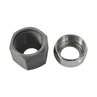 Accessoires de raccordement en acier inoxydable et en laiton pour tuyau flexible tressé, formes d'interface multiples, tuyau de plomberie de cuisine, toilette