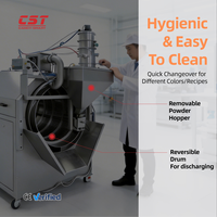 Machine automatique CST pour le revêtement d'huile des bonbons gélifiés, tambour de polissage en acier inoxydable pour le sucre et les bonbons gélifiés