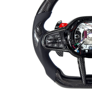 พวงมาลัยหนังแบบสปอร์ต LED คาร์บอนไฟเบอร์แบบกำหนดเองรุ่นอัปเกรดสำหรับ G01_G02_G05_G06_G11_G12_G15_G20_G22_G28_G29_G30_G80 M5 X3 X6 - Product Image 4