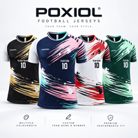 Tenues de football personnalisées à motifs géométriques, kits de sublimation complète pour jeunes académies, uniformes de football OEM avec noms et numéros personnalisés, vêtements d'équipe
